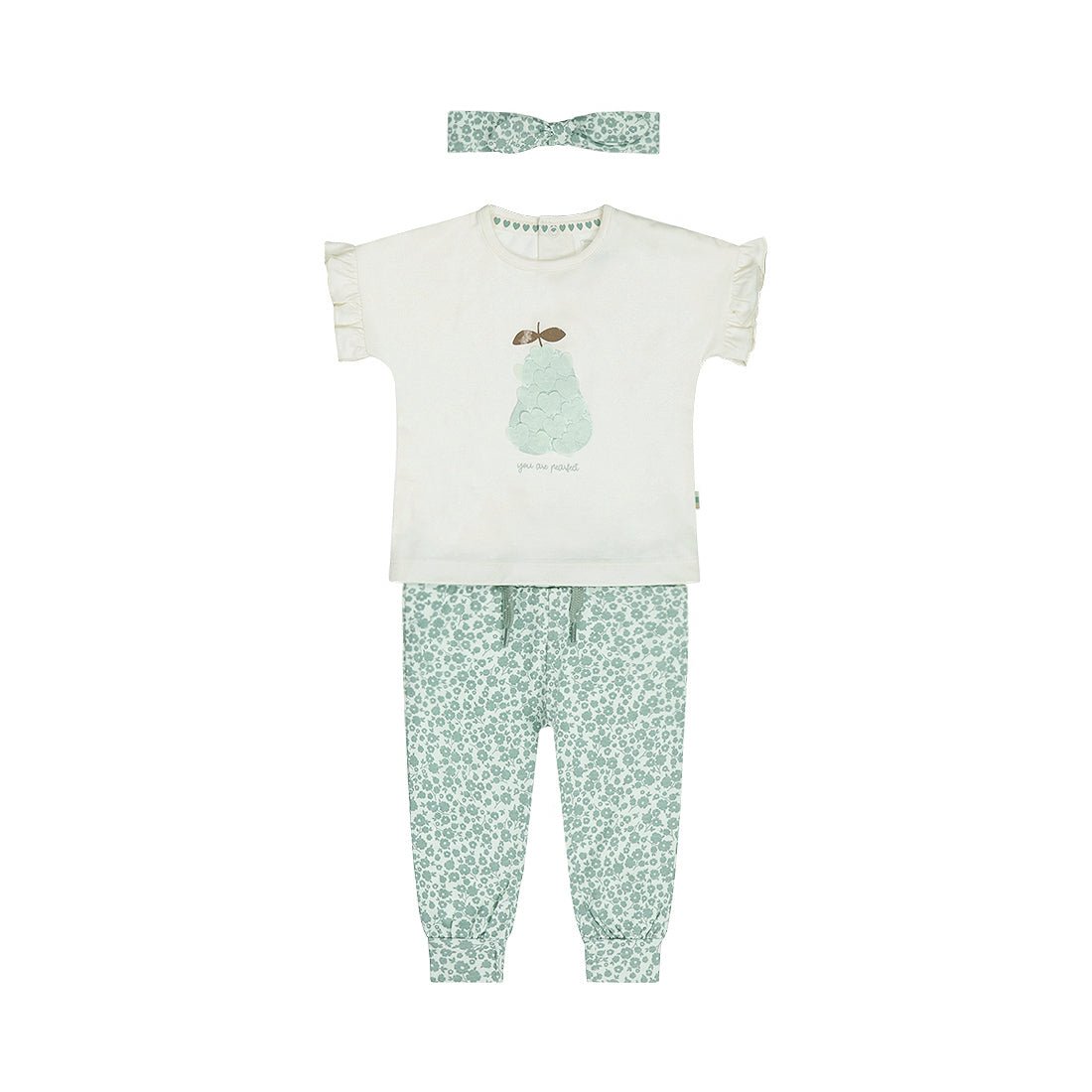 Conjunto 3 Piezas Playera, Legging y Diadema Verde Aqua para Niña - Kool KidsDIRKJEKool KidsN58383-3MConjunto 3 Piezas Playera, Legging y Diadema Verde Aqua para Niña3 MesesVerde claro descolorido8720815585951