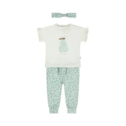 Conjunto 3 Piezas Playera, Legging y Diadema Verde Aqua para Niña - Kool KidsDIRKJEKool KidsN58383-3MConjunto 3 Piezas Playera, Legging y Diadema Verde Aqua para Niña3 MesesVerde claro descolorido8720815585951