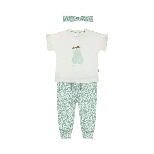 Conjunto 3 Piezas Playera, Legging y Diadema Verde Aqua para Niña - Kool KidsDIRKJEKool KidsN58383-3MConjunto 3 Piezas Playera, Legging y Diadema Verde Aqua para Niña3 MesesVerde claro descolorido8720815585951