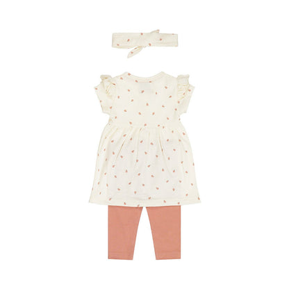 Conjunto 3 Piezas Vestido, Legging y Diadema Catarinas para Niña - Kool KidsDIRKJEKool KidsN58462-3MConjunto 3 Piezas Vestido, Legging y Diadema Catarinas para Niña3 MesesOff White8720815588327