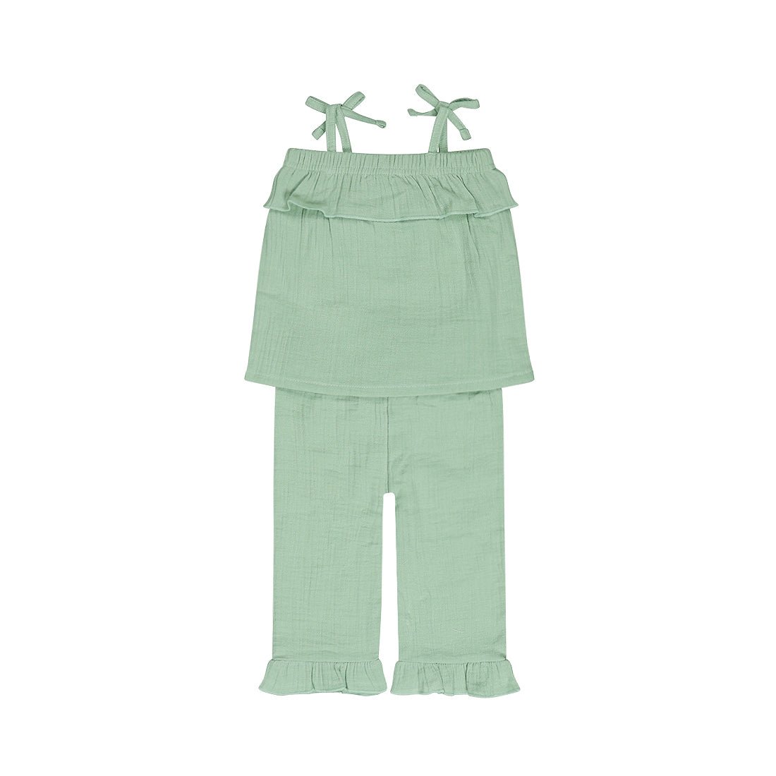 Conjunto Blusa y Pantalón 100% Algodón para Niña - Kool KidsDIRKJEKool KidsN58402-3MConjunto Blusa y Pantalón 100% Algodón para Niña3 MesesVerde pálido8720815586729