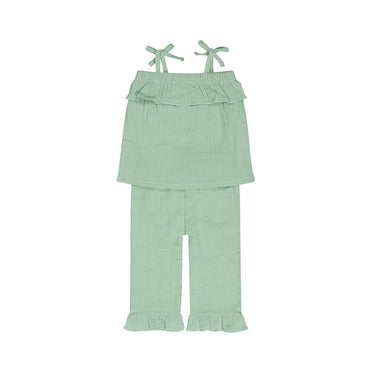 Conjunto Blusa y Pantalón 100% Algodón para Niña - Kool KidsDIRKJEKool KidsN58402-3MConjunto Blusa y Pantalón 100% Algodón para Niña3 MesesVerde pálido8720815586729