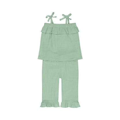 Conjunto Blusa y Pantalón 100% Algodón para Niña - Kool KidsDIRKJEKool KidsN58402-3MConjunto Blusa y Pantalón 100% Algodón para Niña3 MesesVerde pálido8720815586729