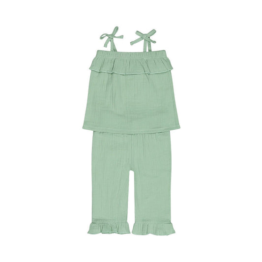 Conjunto Blusa y Pantalón 100% Algodón para Niña - Kool KidsDIRKJEKool KidsN58402-3MConjunto Blusa y Pantalón 100% Algodón para Niña3 MesesVerde pálido8720815586729