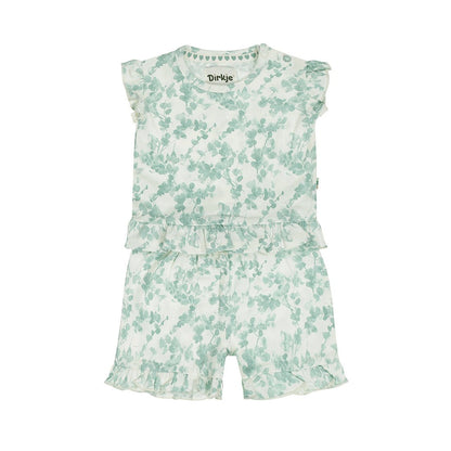 Conjunto Blusa y Short de Algodón con Estampado de Plantas para Niña - Kool KidsDIRKJEKool KidsN58380-2YConjunto Blusa y Short de Algodón con Estampado de Plantas para Niña2 AñosOff White8720815585890