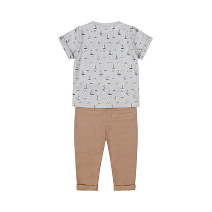 Conjunto de playera y pantalón para bebé - Kool KidsDIRKJEKool KidsP54557Conjunto de playera y pantalón para bebé3 MesesLight blue