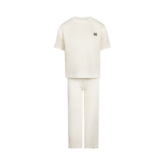 Conjunto Playera y Pantalón Recto 100% Algodón Loose Fit para Niña - Kool KidsKOKO NOKOKool KidsN58990-4YConjunto Playera y Pantalón Recto 100% Algodón Loose Fit para Niña4 AñosOff White8720815613357