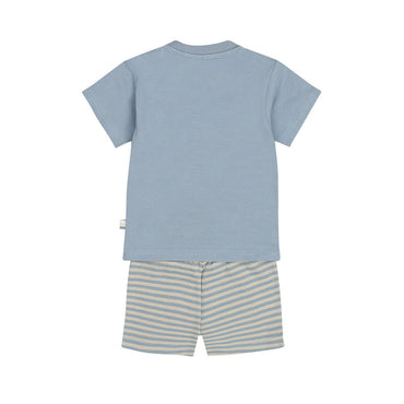 Conjunto Playera y Short de Algodón con Elefante para Niño - Kool KidsDIRKJEKool KidsN58552-3MConjunto Playera y Short de Algodón con Elefante para Niño3 MesesAzul claro8720815590962