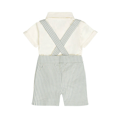 Conjunto Polo y Short con Tirantes de Algodón para Niño - Kool KidsDIRKJEKool KidsN58556-3MConjunto Polo y Short con Tirantes de Algodón para Niño3 MesesAzul claro8720815591259
