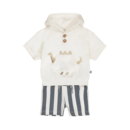 Conjunto Sudadera con Dinosaurio y Short de Algodón para Niño - Kool KidsDIRKJEKool KidsN58590-3MConjunto Sudadera con Dinosaurio y Short de Algodón para Niño3 MesesOff White8720815592683