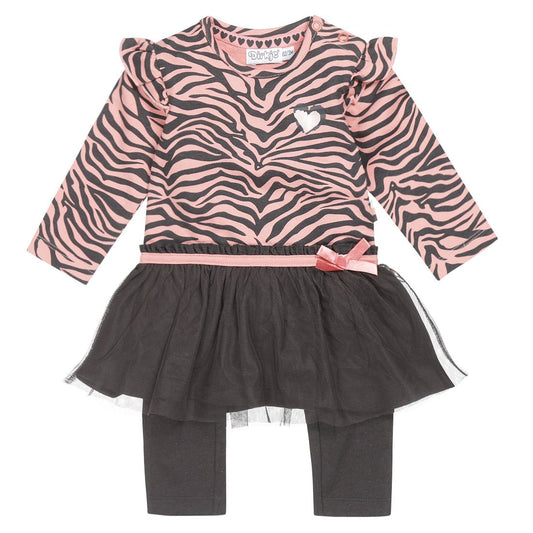 Girls 2 pce babysuit - Kool KidsDIRK JEANSKool KidsU44461 - 31COAGirls 2 pce babysuit6 Meses