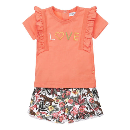 Girls 2 pce babysuit - Kool KidsDIRKJEKool KidsT46479-35KOOLGirls 2 pce babysuit3 MesesFaded coral