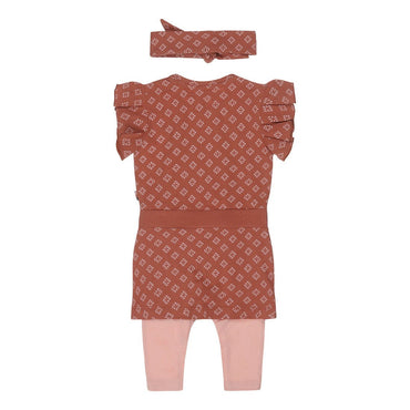 Girls 2 pce babysuit + headband - Kool KidsDIRKJEKool KidsGirls 2 pce babysuit + headband3 Meses