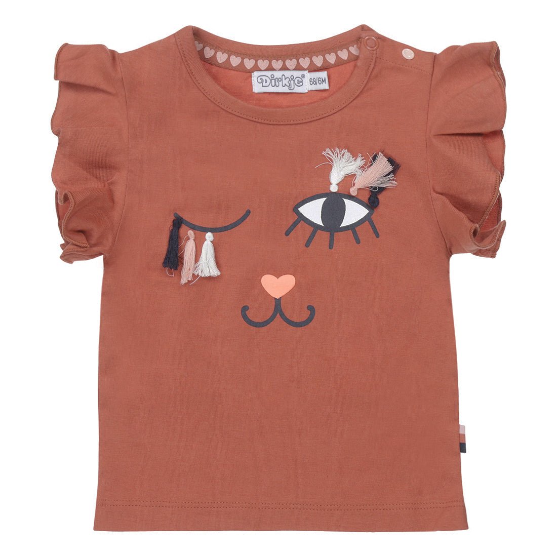 Camiseta de gato para niña