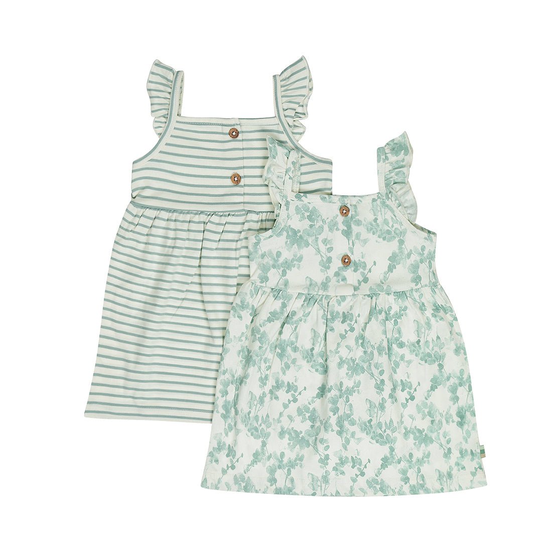 Pack 2 Vestidos Largos de Tirantes con Flores Aqua para Niña - Kool KidsDIRKJEKool KidsN58406-3MPack 2 Vestidos Largos de Tirantes con Flores Aqua para Niña3 MesesOff White8720815587160