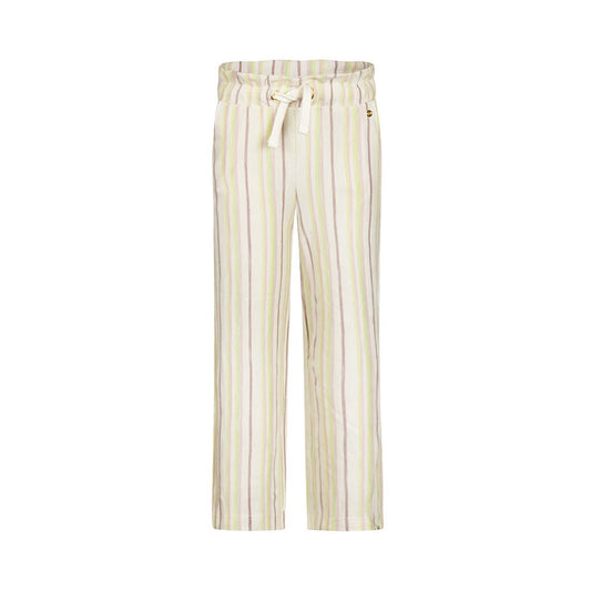Pantalón Recto de Algodón con Rayas de Colores para Niña - Kool KidsKOKO NOKOKool KidsN58988-4YPantalón Recto de Algodón con Rayas de Colores para Niña4 AñosOff White8720815613111