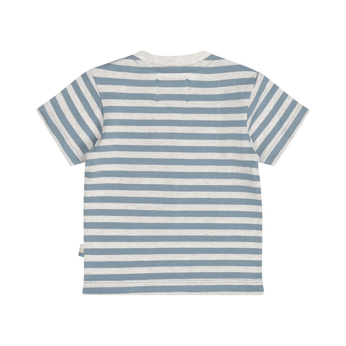 Playera de Algodón a Rayas Gris y Azul con Elefante para Niño - Kool KidsDIRKJEKool KidsN58572-3MPlayera de Algodón a Rayas Gris y Azul con Elefante para Niño3 MesesAzul8720815592249