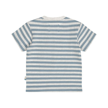 Playera de Algodón a Rayas Gris y Azul con Elefante para Niño - Kool KidsDIRKJEKool KidsN58572-3MPlayera de Algodón a Rayas Gris y Azul con Elefante para Niño3 MesesAzul8720815592249