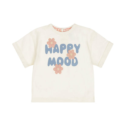 Playera de Algodón Beige Happy Mood para Niña - Kool KidsDIRKJEKool KidsN58477-2YPlayera de Algodón Beige Happy Mood para Niña2 AñosOff White8720815589256