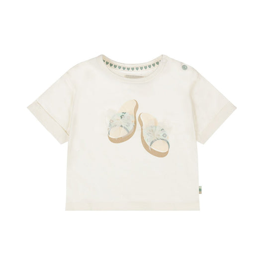 Playera de Algodón con Estampado de Sandalias para Niña - Kool KidsDIRKJEKool KidsN58400-3MPlayera de Algodón con Estampado de Sandalias para Niña3 MesesOff White8720815586507