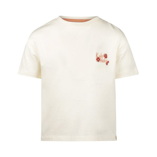 Playera de Algodón Hueso con Bordado para Niña - Kool KidsKOKO NOKOKool KidsN58920-4YPlayera de Algodón Hueso con Bordado para Niña4 AñosOff White8720815608315