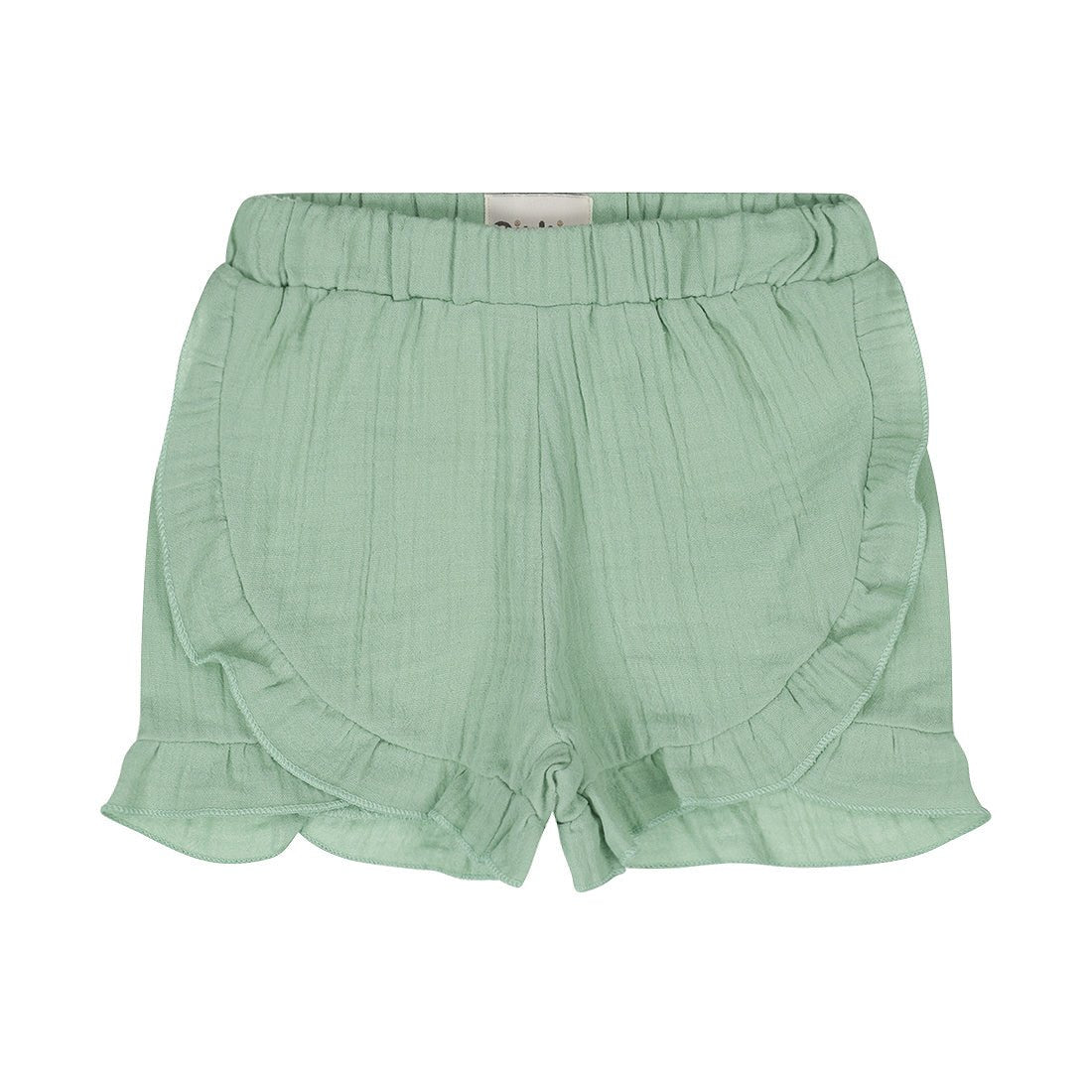 Short 100% Algodón Verde Aqua con Olán para Niña - Kool KidsDIRKJEKool KidsN58396-3MShort 100% Algodón Verde Aqua con Olán para Niña3 MesesVerde pálido8720815586170