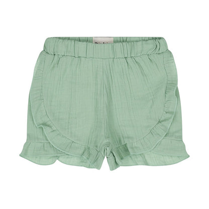 Short 100% Algodón Verde Aqua con Olán para Niña - Kool KidsDIRKJEKool KidsN58396-3MShort 100% Algodón Verde Aqua con Olán para Niña3 MesesVerde pálido8720815586170