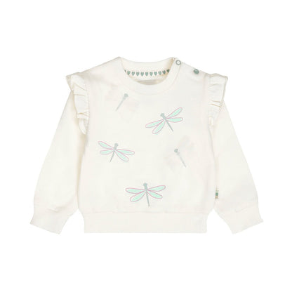 Sudadera de Algodón Beige de Libélulas para Niña - Kool KidsDIRKJEKool KidsN58404-2YSudadera de Algodón Beige de Libélulas para Niña2 AñosOff White8720815586996