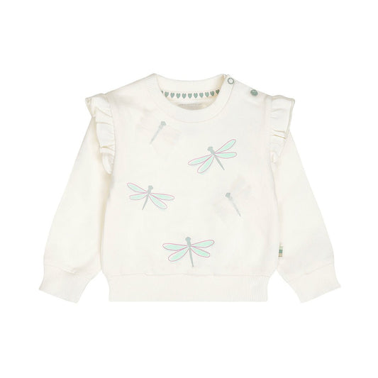 Sudadera de Algodón Beige de Libélulas para Niña - Kool KidsDIRKJEKool KidsN58404-2YSudadera de Algodón Beige de Libélulas para Niña2 AñosOff White8720815586996