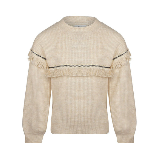 Suéter con flecos en pecho y hombros para niña - Kool KidsKOKO NOKOKool KidsQ52943Suéter con flecos en pecho y hombros para niña4 AñosOff White
