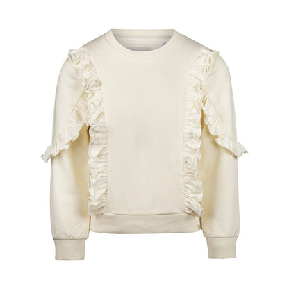 Sueter de Algodón Hueso con Olanes para Niña - Kool KidsKOKO NOKOKool KidsN58904-4YSueter de Algodón Hueso con Olanes para Niña4 AñosOff White8720815607110
