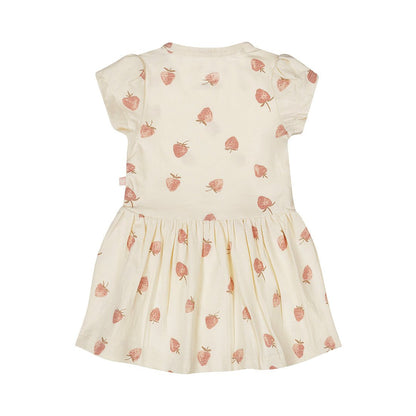 Vestido con fresas para bebé niña - Kool KidsDIRKJEKool KidsP54323Vestido con fresas para bebé niñaOff White2 Años