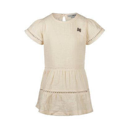 Vestido de algodón para niña - Kool KidsKOKO NOKOKool KidsP54928Vestido de algodón para niña4 AñosOff White
